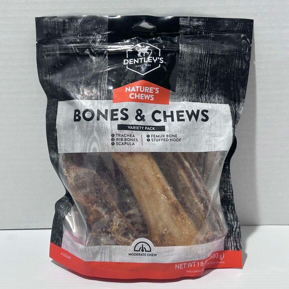 NEW Dentley's Nature's Natural Bones & Chews 6 Ct Moderate Variety Pack BB 12/25 - Picture 8 of 10